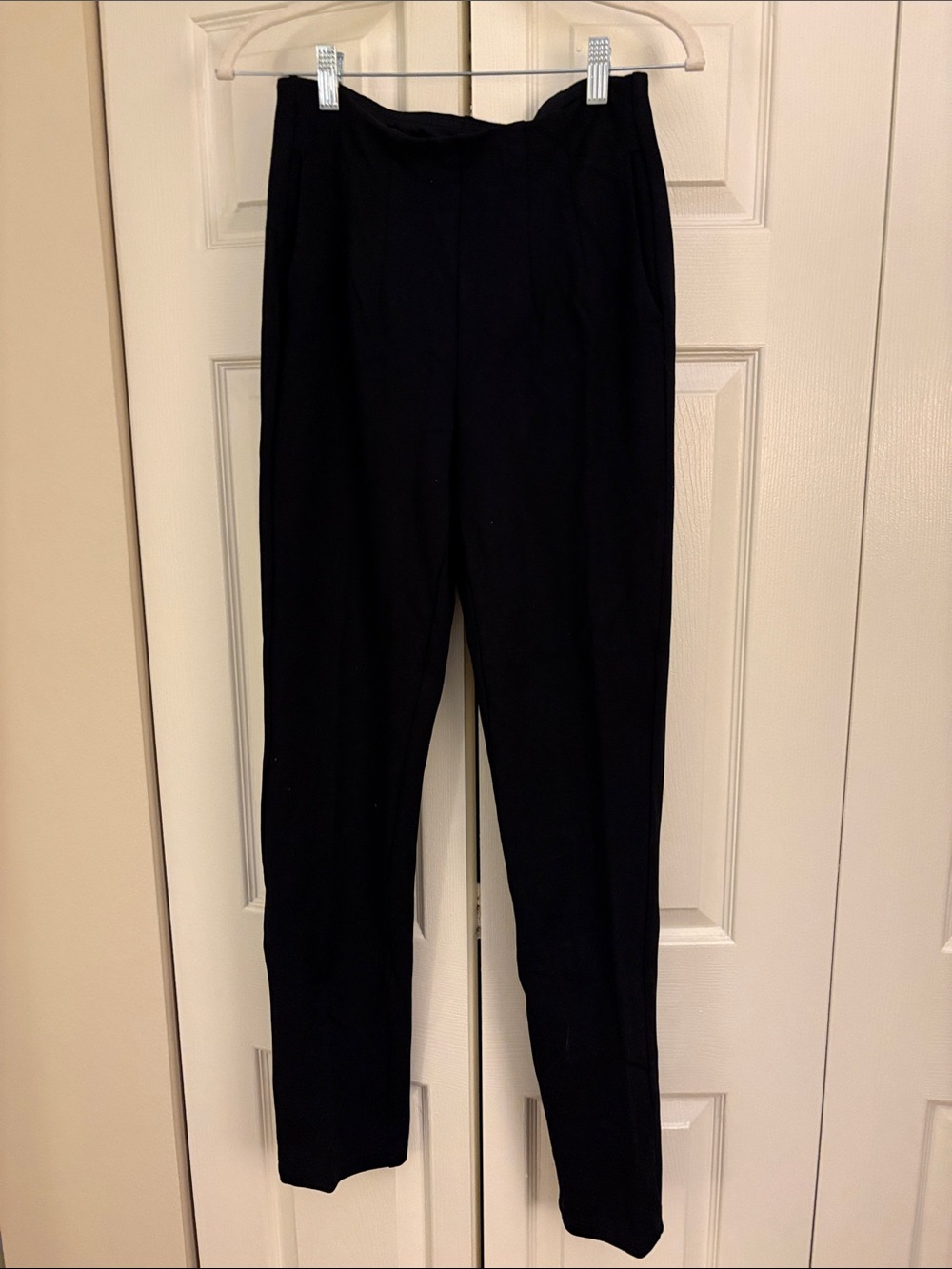 Belle by Kim Gravel Black Straight-Leg Pants